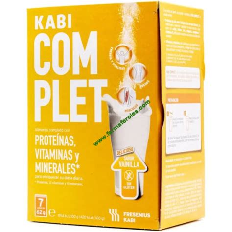 Kabi Complet Polvo G Sobres Sabor Vainilla Alimento Completo