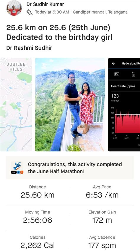 Dr Sudhir Kumar MD DM On Twitter 25 6 Km Run This Morning On 25 6