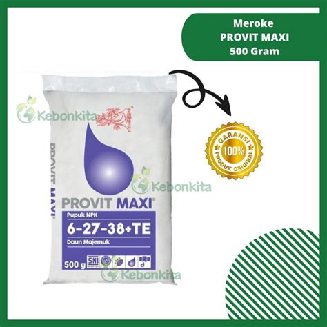 Jual Pupuk NPK Meroke PROVIT MAXI Kemasan Pabrik 500 Gram Shopee