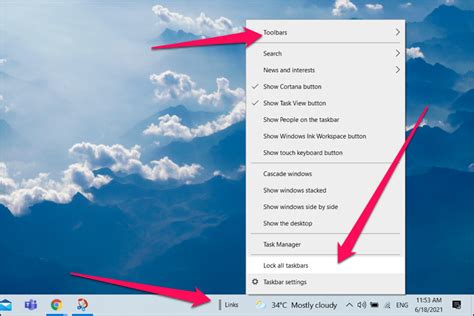 How To Change Taskbar And Its Icons Location In Windows 1110