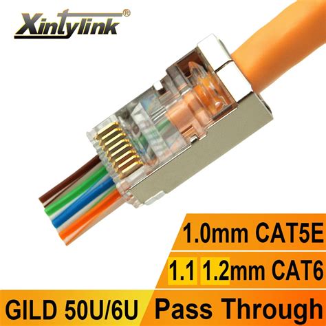 Xintylink Rj45 Cat6 Connector Cat5e Cat5 Sftp Ftp Stp Ethernet Cable