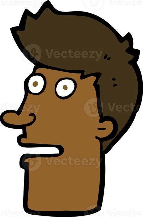 Cartoon Shocked Male Face 39883174 Png