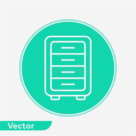 Symbole De Signe D Ic Ne De Vecteur De Tiroir Illustration Stock