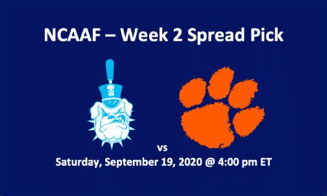 Citadel Vs Clemson Pick 2020 NCAAF Odds Spread Analysis