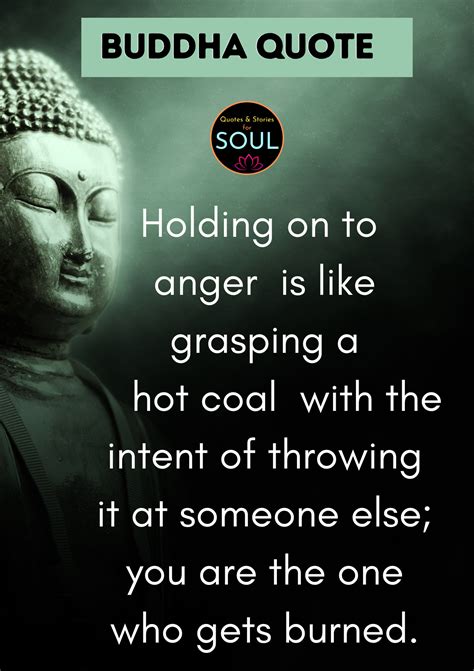 Buddha Quote On Anger Management Holding On To Anger Is Like Grasping