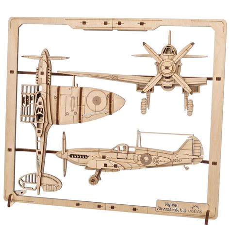 Avion De Chasse Ugears Puzzle D En Bois