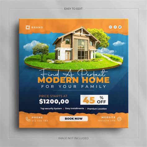 Premium Psd Social Media Banner For Real Estate House Property And