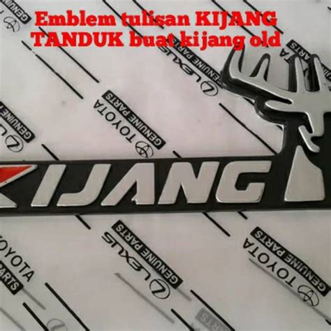 Emblem Tulisan Kijang Tanduk Buat Kijang Super Tanduk Lazada Indonesia