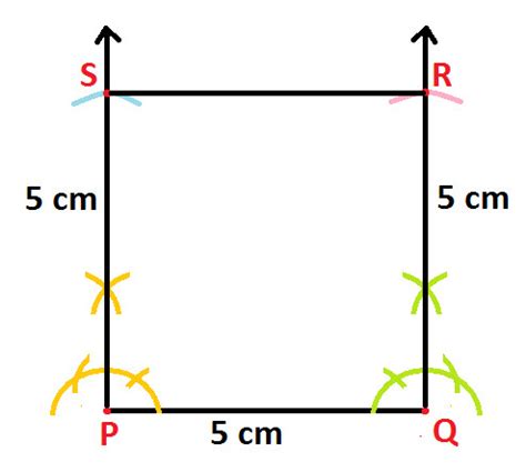 Construction of Square with Compass at Algebra Den