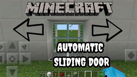 How To Make An Automatic Sliding Door Minecraft Tutorial Youtube