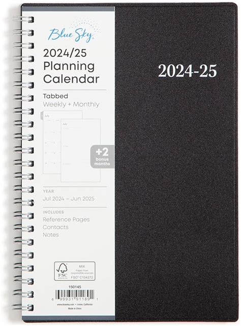 Blue Sky 2025 Planning Calendar Joan C Viveiros