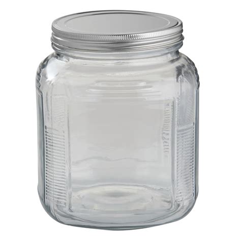 Anchor Hocking Cracker Glass Jar 2 Qt 5 12l X 5 12w X 6 34h