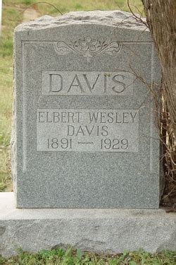 Elbert Wesley Wes Davis Find A Grave Memorial