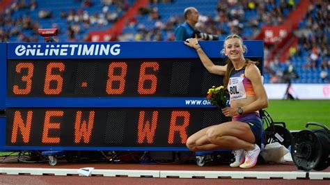 Atletica Femke Bol Marziana Il Video Del Suo Record Del Mondo Folle