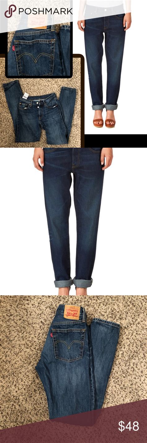 Levis 501 Button Fly Jeans Dark Rinse Levis 501 Button Front Dark