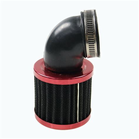 45 48mm Red Right Angle Air Cleaner Intake Filter Grandado