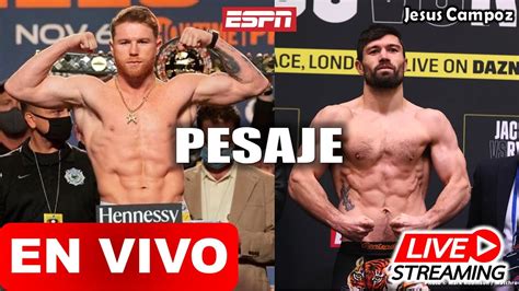 Pesaje Canelo Vs Ryder En Vivo Hoy Pelea De Canelo Alvarez V John