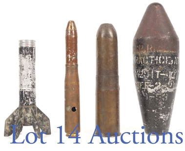 Wwi & Wwii Artillery Shells (inert) (3)