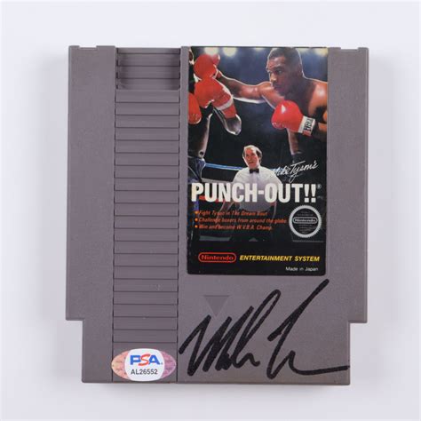 Mike Tyson Signed 1987 Punch Out Nintendo Video Game Cartridge With