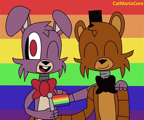 Pride Month Day 01 Freddy X Bonnie By Catmariocore On Deviantart