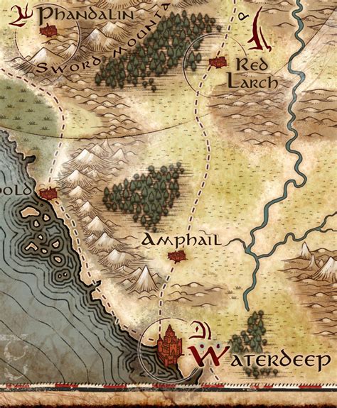 High Resolution Faerun Map 5e - Map Faerun Fallen 5e Dnd Without Larger ...