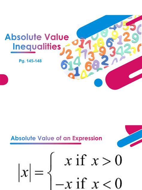 Absolute Value Inequalities Pdf