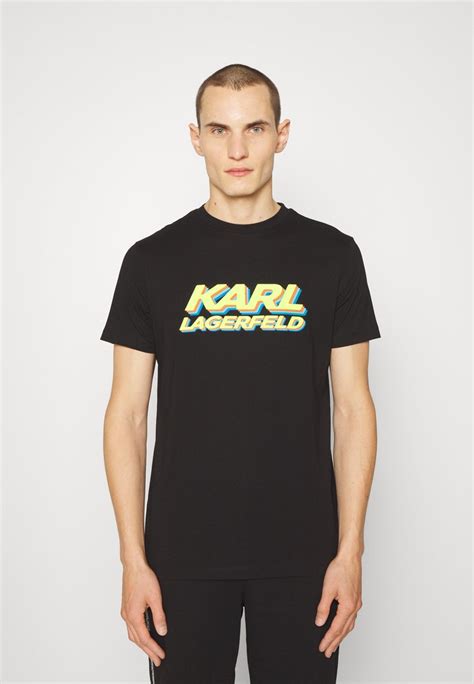 Karl Lagerfeld Crewneck T Shirt Print Blackzwart Zalandonl