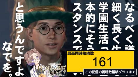 ライブ同時接続数グラフ『【ホグワーツ・レガシー】朝イチに教室に来て好きな子の椅子に座って匂い嗅ぐ 』 Livechart