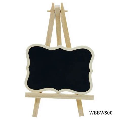 Wooden Black Board With Stand Mini Small WBBWS00 At Rs 66 00 Black