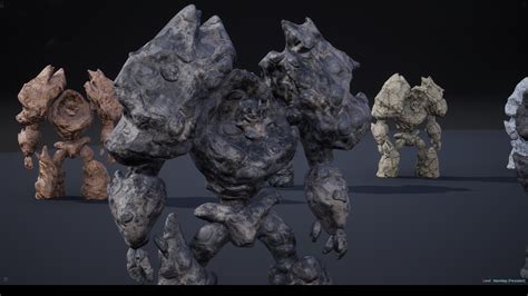 Stone golem in Characters - UE Marketplace