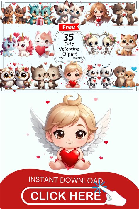 35 Cute Love-Themed Clipart - Romantic Graphics