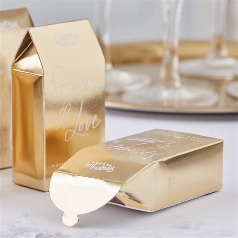 Gold Confetti Filled Boxes For Weddings Ginger Ray Ginger Ray