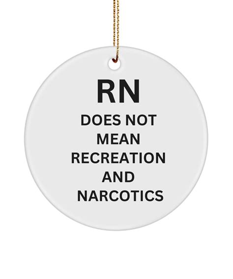 RN Ornament, Nurse Ornament, Funny Ornament, Gift for Registered Nurse ...