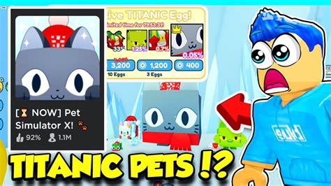 The TITANIC PETS Update IS HERE In Pet Simulator X Christmas Event