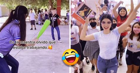 Maestra Se Vuelve Viral Por Grabar Tiktoks Con Sus Alumnos