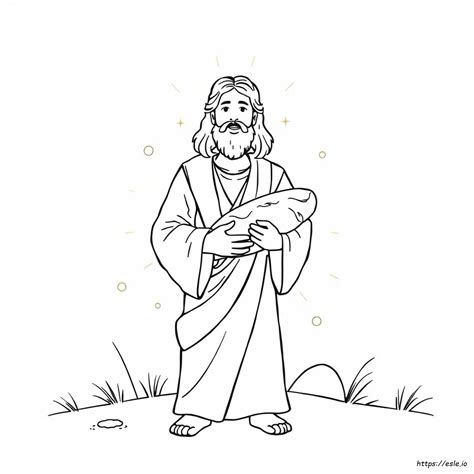 Yesus Adalah Roti Kehidupan Mewarnai Gambar