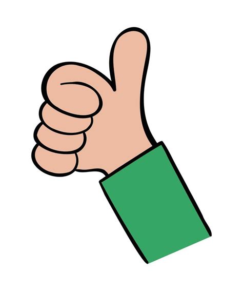 Thumbs Up Cartoon Hand