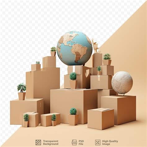 Premium Psd Cardboard Cartons And World