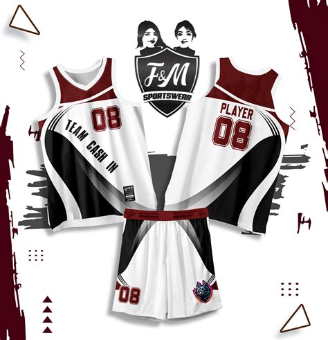 Women's Basketball Jersey Design with Number 98 - Sublimation Style