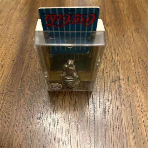 Vintage Coca Cola Soda Coke Bear Advertising Glass Sew Thimble