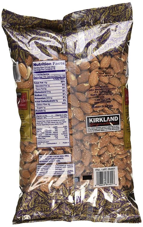 Kirkland Signature Almonds U S 1 Whole 3 Lb Large Bag 48 Oz Free