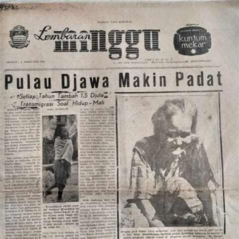 Jual KORAN JADUL LEMBARAN MINGGU EDISI 3 JANUARI 1965 Di Lapak