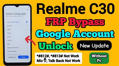 Realme C Rmx Frp Bypass Android Google Account Unlock