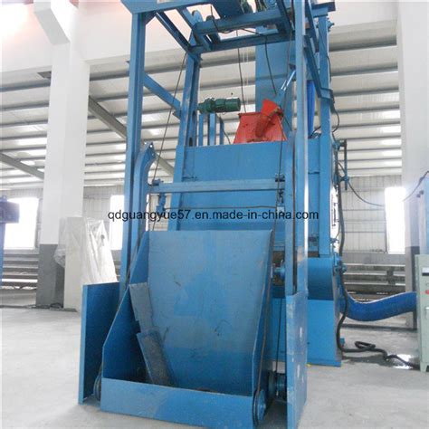 Tumble Wheel Shot Blasting Machine With Rubber Belt China Q3210