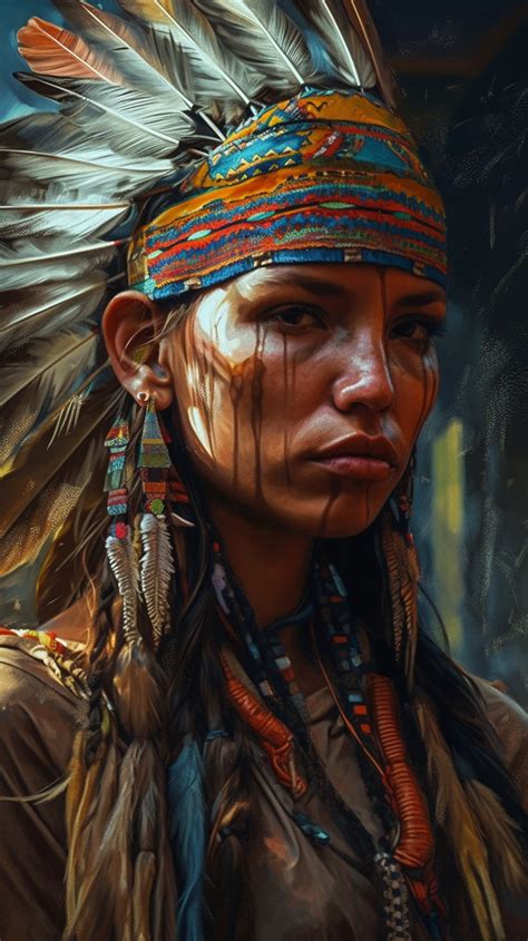 Native American Man Created With AI By Amanda Church Native American