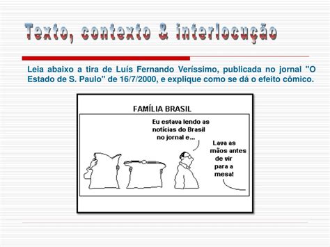 PPT - Texto, contexto & interlocução PowerPoint Presentation - ID:4166832