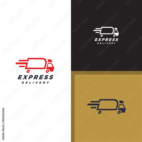 Car delivery logo design vector inspiration. Stock Vector | Adobe Stock