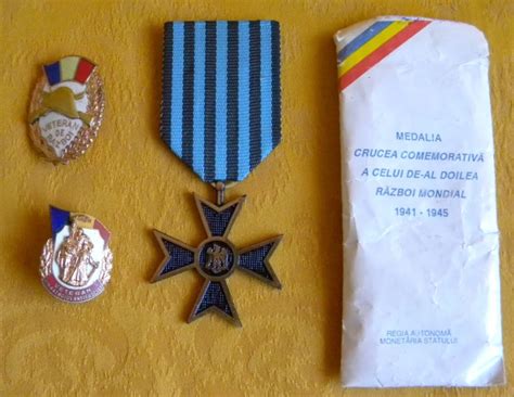 Medalia Crucea Comemorativa Al Doilea Razboi Mondial 1941 1945