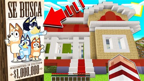 Bluey Esta Desaparecida Y La Rescatamos En Minecraft ¡se Busca Bluey