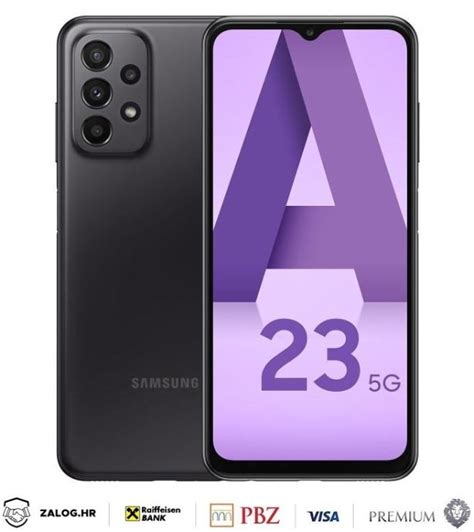 SAMSUNG GALAXY A23 5G 64GB CRNI DO 24 RATE R1 NOVO